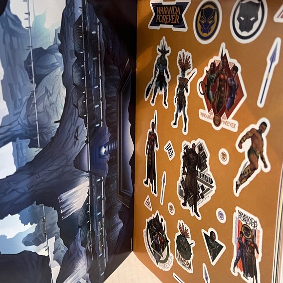 Disney Marvel Black Panther Wakanda Forever Movie Sticker/ Activity Book - Picture 3 of 3